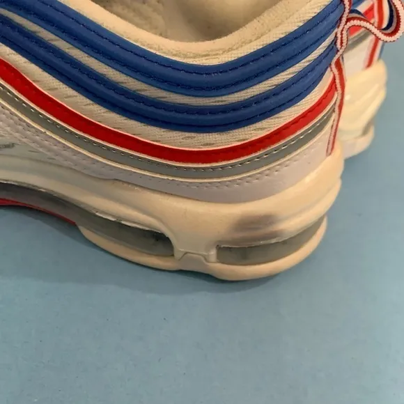 Nike Air Max 1991 Red‎ White Blue  Sneakers Mens Size 8 Sneakers Lace Up