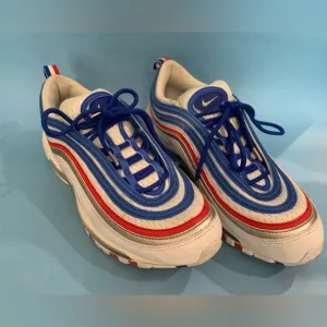 Nike Air Max 1991 Red‎ White Blue  Sneakers Mens Size 8 Sneakers Lace Up