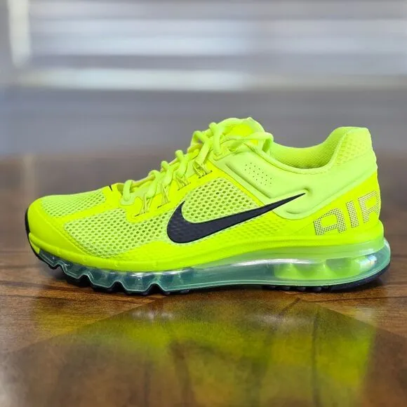 Nike Air Max 2013 Running Shoes HF3660-700 Volt Cyber Black Women's Size 8.5 New