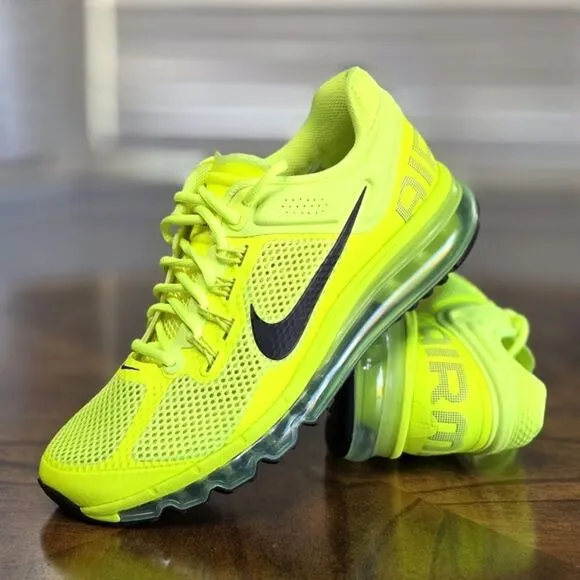 Nike Air Max 2013 Running Shoes HF3660-700 Volt Cyber Black Women's Size 8.5 New