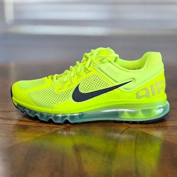 Nike Air Max 2013 Running Shoes HF3660-700 Volt Cyber Black Women's Size 8.5 New