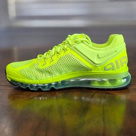 Nike Air Max 2013 Running Shoes HF3660-700 Volt Cyber Black Women's Size 8.5 New