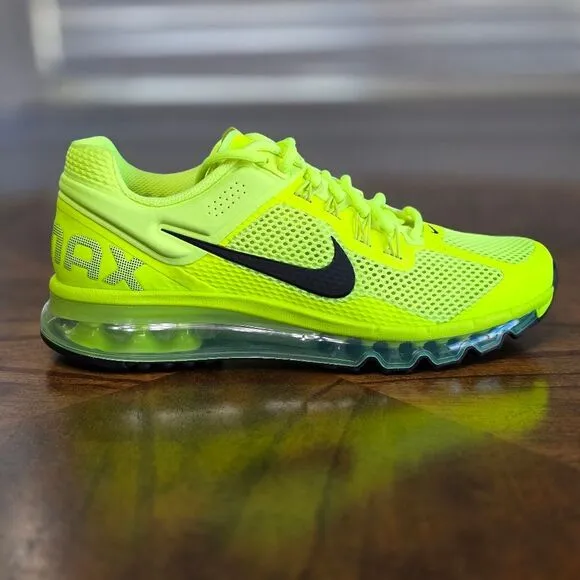 Nike Air Max 2013 Running Shoes HF3660-700 Volt Cyber Black Women's Size 8.5 New