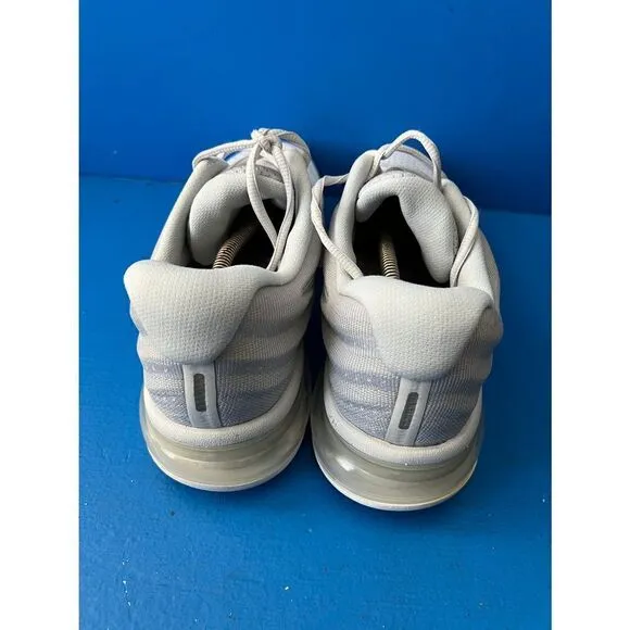 Nike Air Max 2017 Running Shoes White Platinum Grey Shoes 849559-009 Men's 12.5