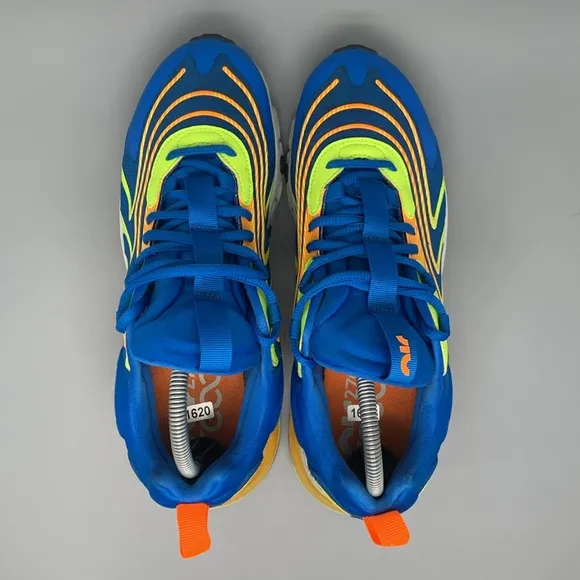 Nike Air Max 270 React Eng Blue Orange Running Shoes CD0113-401 Men's Sz 8.5