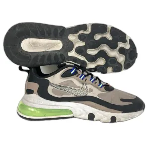 Nike Air Max 270 React -Mens Sz 9 -Winter Khaki -Beige/Black -Running CD2049-200