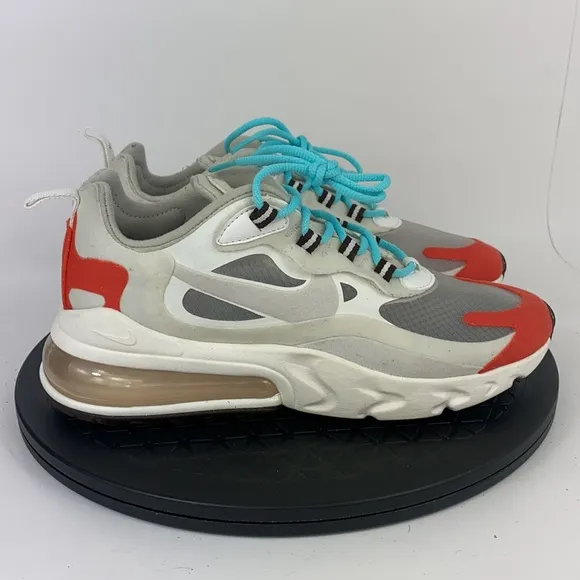 Nike Air Max 270 React 'Mid-Century' Running Shoes AT6174-200 Women's Size 6.5
