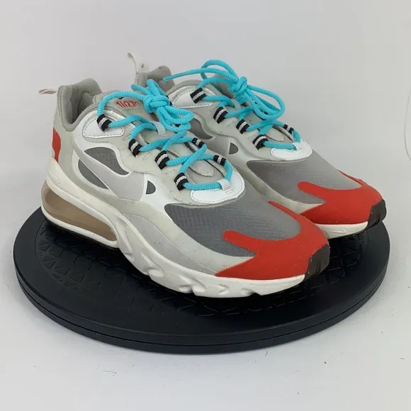 Nike Air Max 270 React 'Mid-Century' Running Shoes AT6174-200 Women's Size 6.5