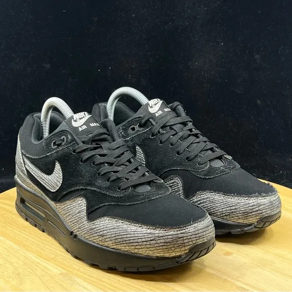 Nike Air Max 454746-005 Premium Black Metallic Hematite Women’s Sz 7.5 Running