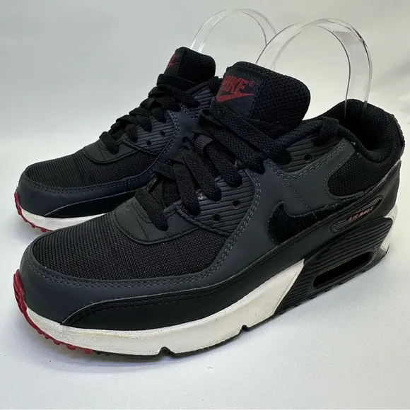 Nike Air Max 90 Anthracite Team Red size 5Y Nike Air Max 90 Shoes black burgundy