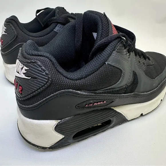 Nike Air Max 90 Anthracite Team Red size 5Y Nike Air Max 90 Shoes black burgundy