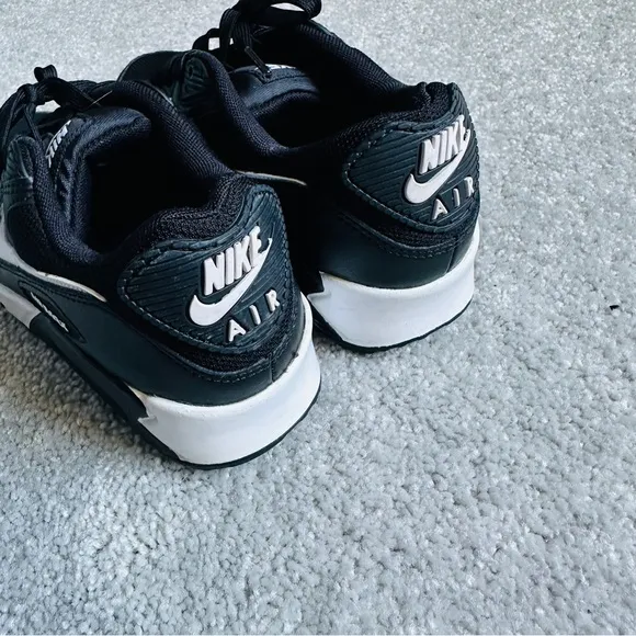 NIKE AIR MAX 90 CASUAL SHOES DH8010-002 BLACK/WHITE