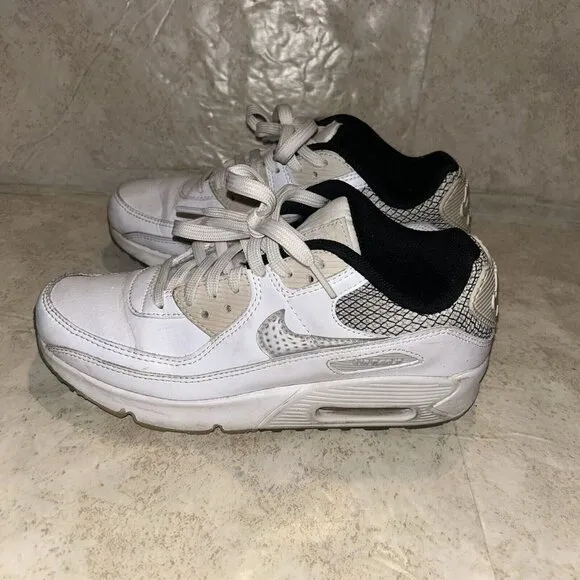 Nike Air Max 90 SE 2 GS White Glacier Ice Kids Youth Low Top Casual Shoes 5.5