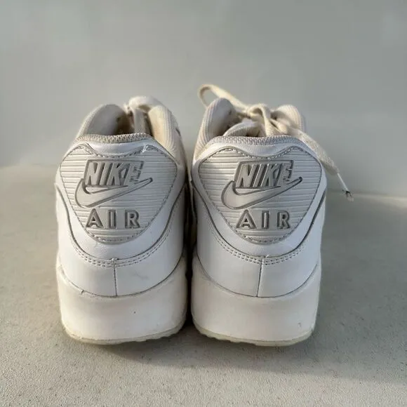 Nike Air Max 90 Triple White Men’s Running Shoes 302519-113 Sneakers Size 13