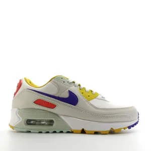 Nike Air Max 90 Women's Size 6.5 Sneaker 'Summit White' Multi-Color DA8726-100