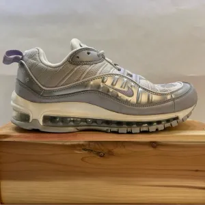 Nike Air Max 98 Lilac Metallic Silver Running Shoes BV6536-001 Women’s Size 9