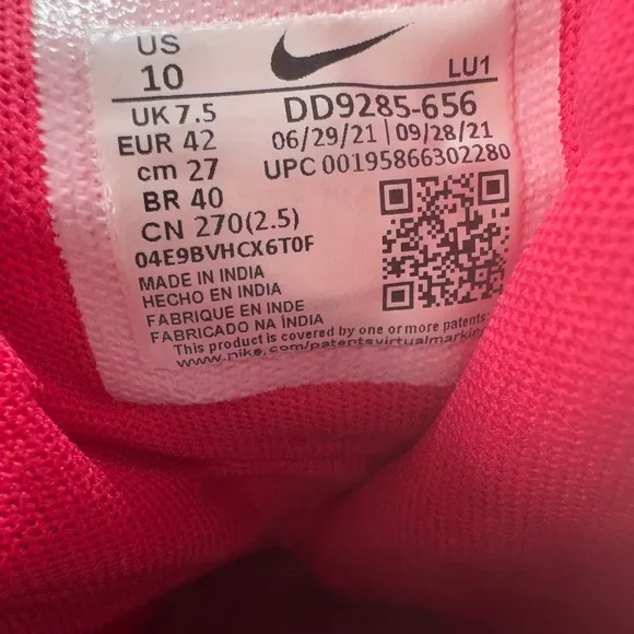 Nike Air Max Bella TR 5 DD9285-656 Pink Running Sneaker Shoes Women's US 10