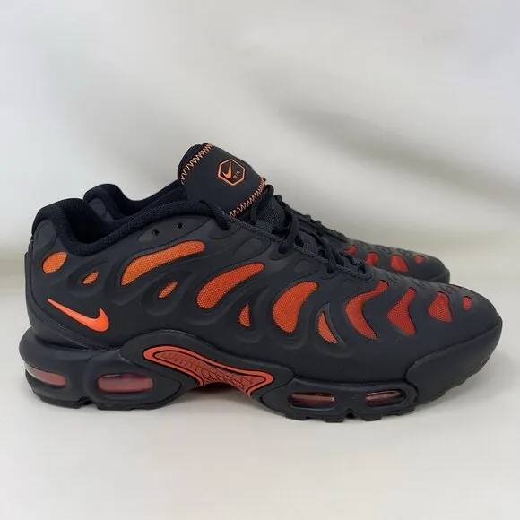 Nike Air Max Plus Drift Running Shoes Black Red Men’s Size 11