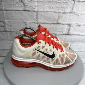 Nike Air Max Plus Women’s Size 7 Sneaker Athletic Running Shoes  White/Red