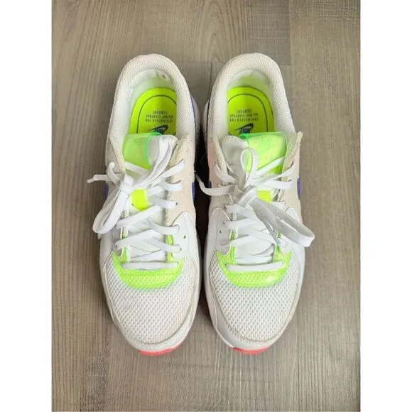 Nike Air Max Excee Womens Running Shoes Size 7 Athletic White Green