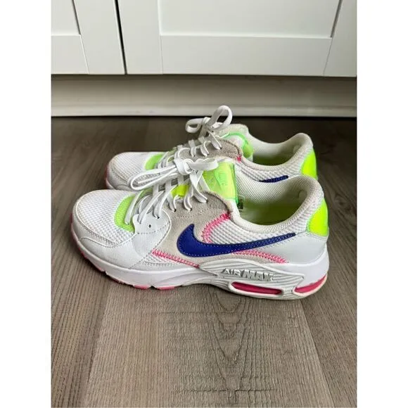 Nike Air Max Excee Womens Running Shoes Size 7 Athletic White Green