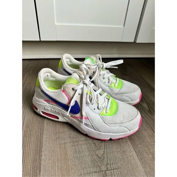 Nike Air Max Excee Womens Running Shoes Size 7 Athletic White Green