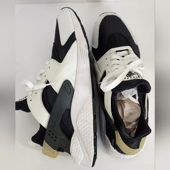 Nike Air Men's Black/White Huarache OG Orca Running Shoes Sneakers, sz 12