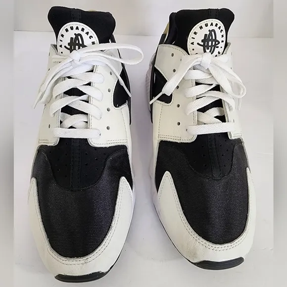 Nike Air Men's Black/White Huarache OG Orca Running Shoes Sneakers, sz 12