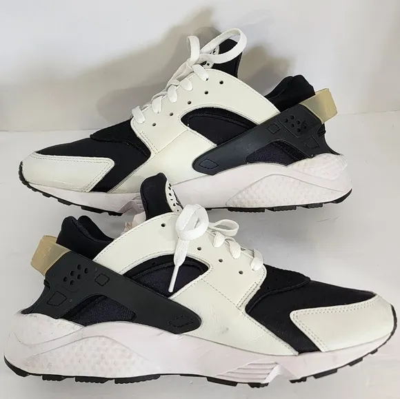 Nike Air Men's Black/White Huarache OG Orca Running Shoes Sneakers, sz 12