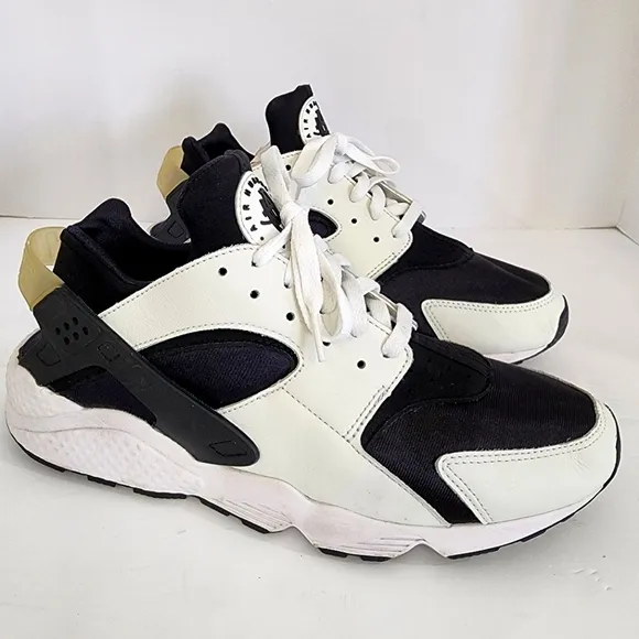 Nike Air Men's Black/White Huarache OG Orca Running Shoes Sneakers, sz 12