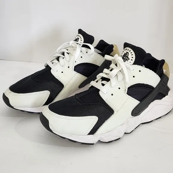 Nike Air Men's Black/White Huarache OG Orca Running Shoes Sneakers, sz 12
