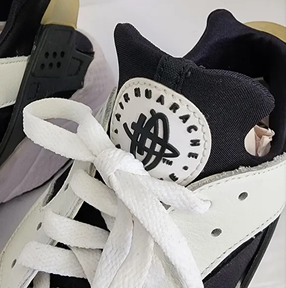 Nike Air Men's Black/White Huarache OG Orca Running Shoes Sneakers, sz 12