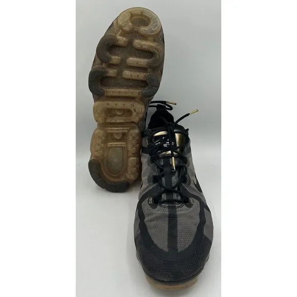 Nike Air Vapormax 2019 Black And Gold‎ Athletic Sneaker AR6631-002 Men's Size 12