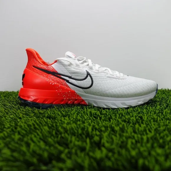 Nike Air Zoom Infinity Tour Golf White Black Red CT0541 124 Mens Size 8 Wide
