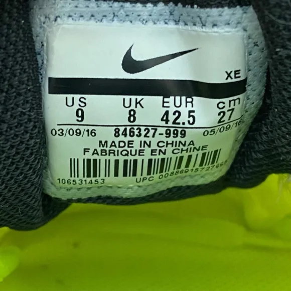Nike Air Zoom Pegasu 33 Mens Running Shoes Size 9 Yellow Pink Sneakers NEW