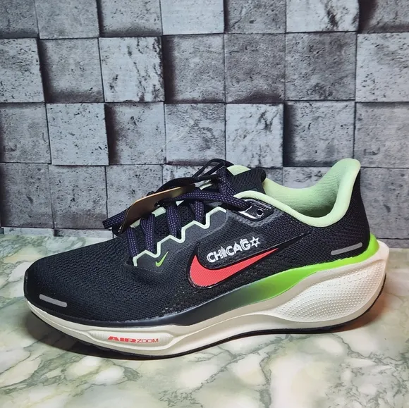 Nike Air Zoom Pegasus 41 Black /Bright Crimson Chicago Marathon Size 5