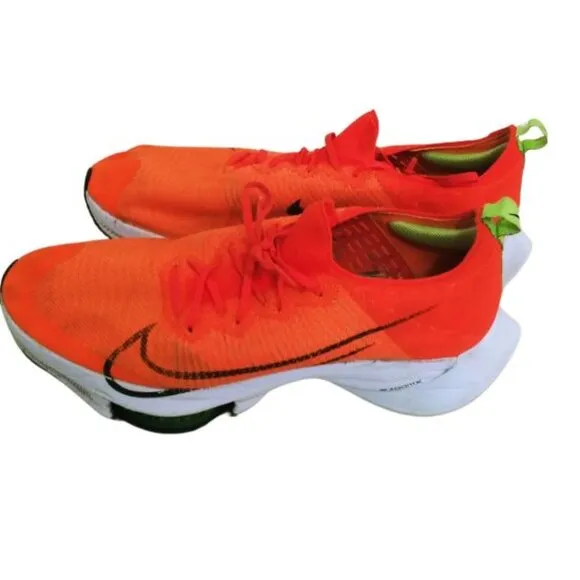 NIKE AIR ZOOM TEMPO NEXT % FLYKNIT SNEAKERS ORANGE CI9923-800