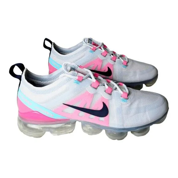 NIKE Air VaporMax 2019 'Grey Pink' Running Shoes Size 8