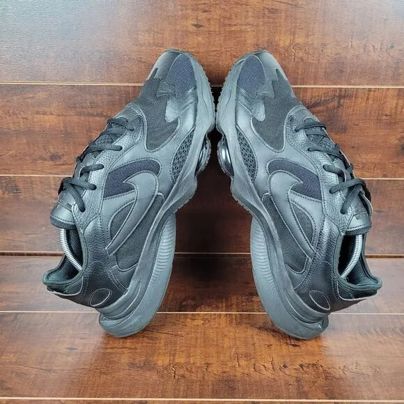 Nike Air Zoom Division Triple Black Athletic Running Shoes Sneakers Mens Size 12