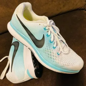 Nike Air Zoom Pegasus 34 Running Shoes Womens 11 US 43 EUR light blue white