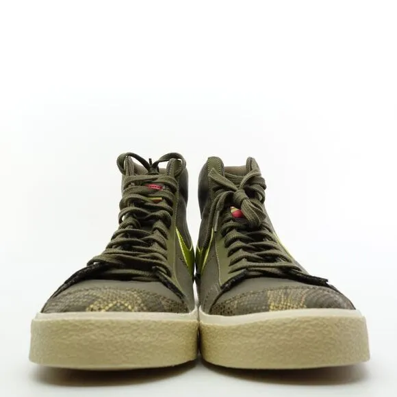 Nike Blazer Mid 77 Olive Snake Skin Sneakers CZ0462-200 Women's Size 11.5