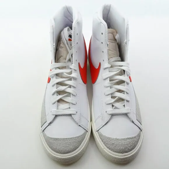 Nike Blazer Mid 77 Womens Size 12 White Habanero Red Sail CZ1055 101 Mens 10.5
