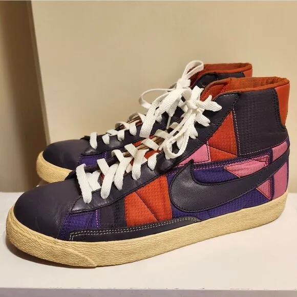 Nike Blazer Womens Mid Premium Sneakers-Abyss Pink Fire Dragon  316959-551 sz.10