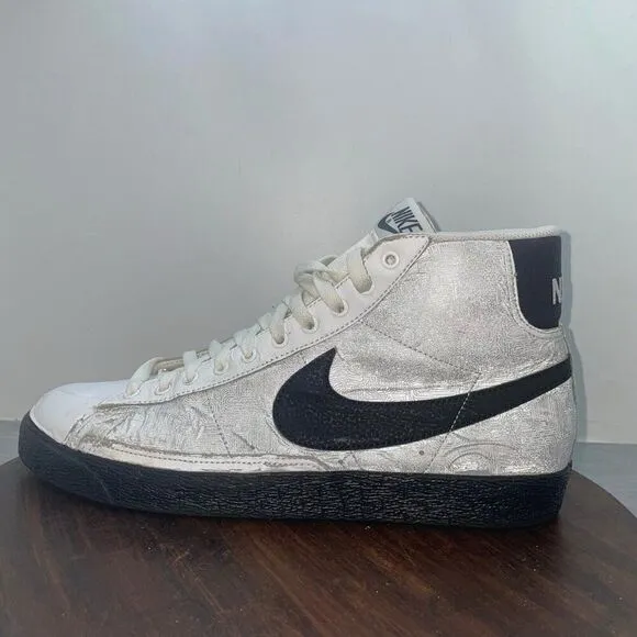 Nike Blazer High Top Mens Size 11 Blaze Shoes 316664-102 Sneakers *FLAWS*