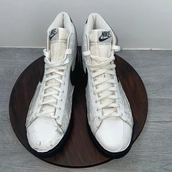 Nike Blazer High Top Mens Size 11 Blaze Shoes 316664-102 Sneakers *FLAWS*