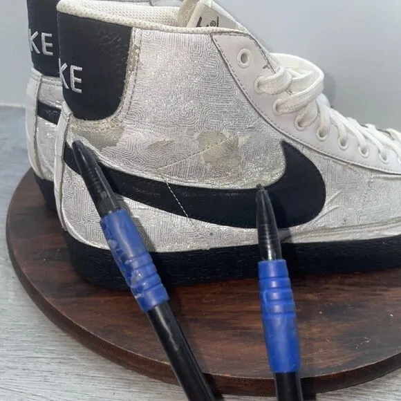 Nike Blazer High Top Mens Size 11 Blaze Shoes 316664-102 Sneakers *FLAWS*