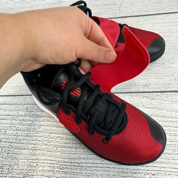 Nike Boys Red &amp; Black Kyrie Flytrap 3 Basketball Sneakers Size 1