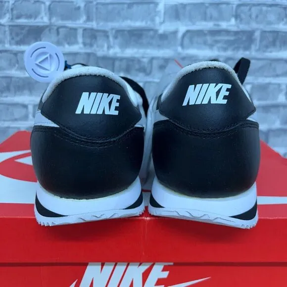 Nike Cortez Basic Leather‎ 06 Black White Running Shoes 316418-012 Mens Size 13