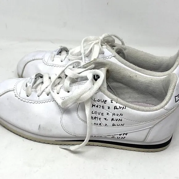 Nike Cortez x Nathan Bell White Sneakers Mens Size 8