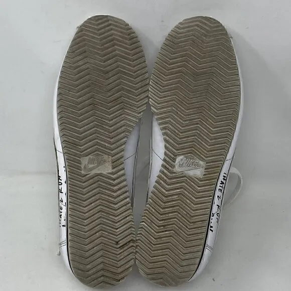 Nike Cortez x Nathan Bell White Sneakers Mens Size 8